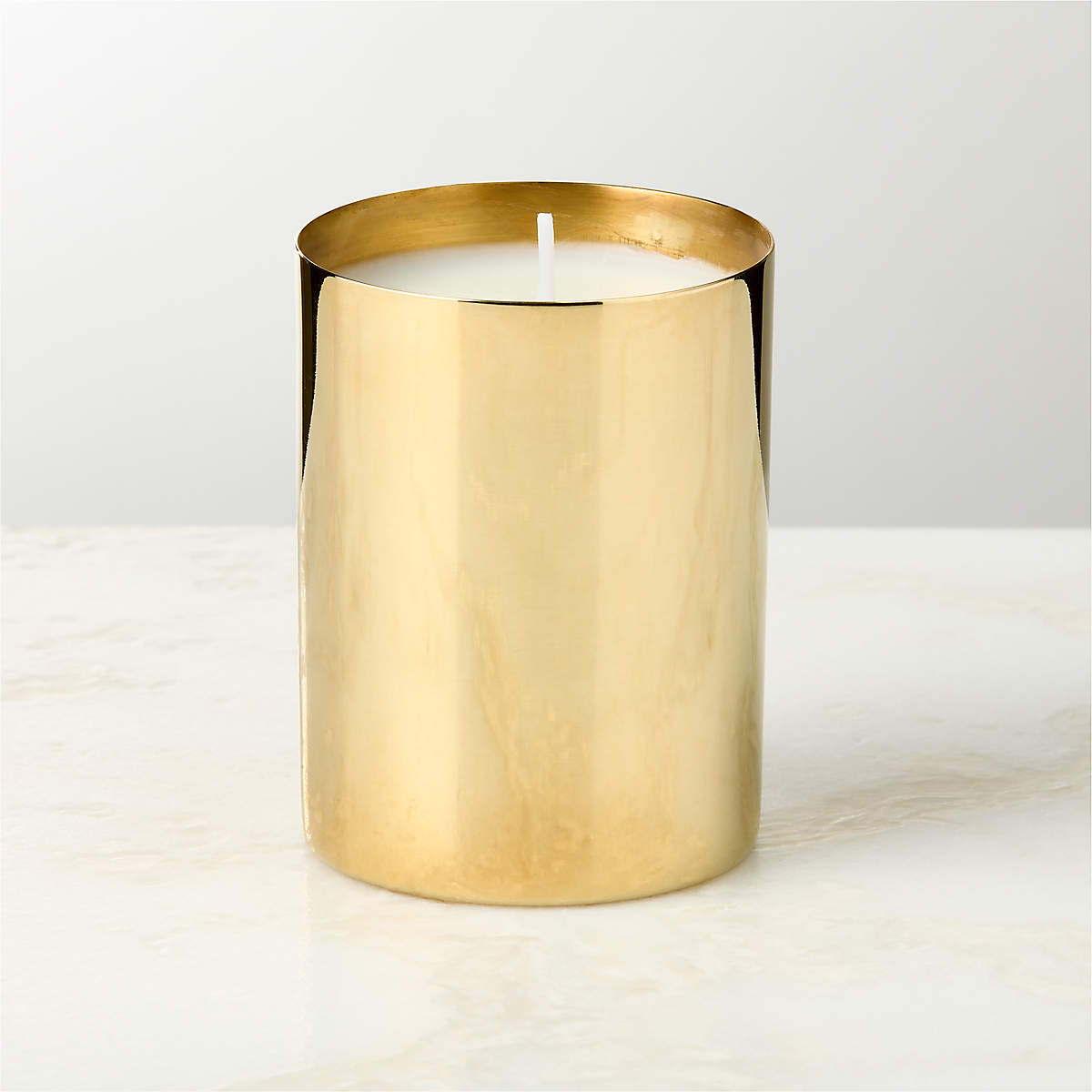 Artisan Textured Gold Ceramic Candle Holder