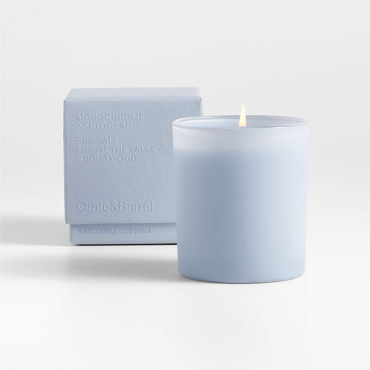 Artisan Monochrome No. 10 Ocean Candle - Sea Salt, Lily of the Valley &amp; Driftwood