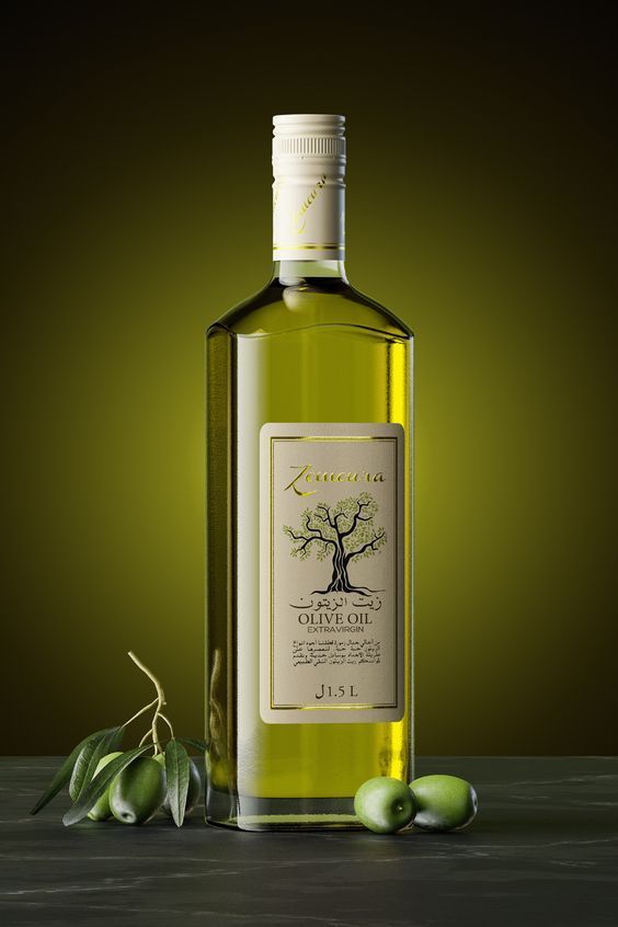 Artisanal Moroccan Olive Oil in Hand-Blown Glass Bottle