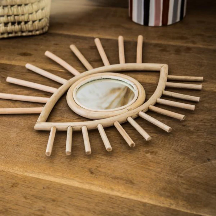 Artisan Eye-Catcher Wall Mirror – Handcrafted in Marrakech