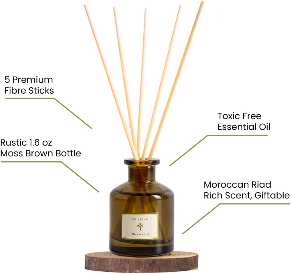 Artisan Venetian-Moroccan Reed Diffuser – Bergamot, Orange &amp; Oud