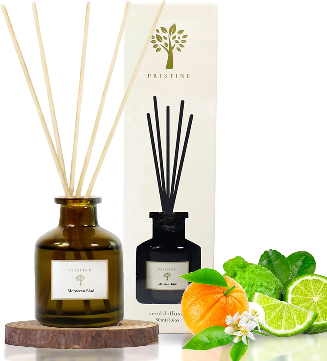 Artisan Venetian-Moroccan Reed Diffuser – Bergamot, Orange &amp; Oud